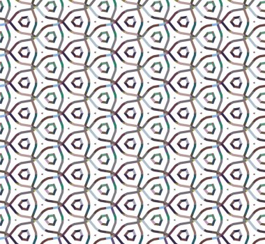 Tekrarlanan geometrik şekilli kusursuz desen, vektör illüstrasyonuName