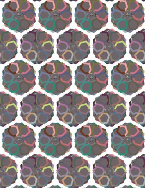 Soyut geometrik şekilli kusursuz desen