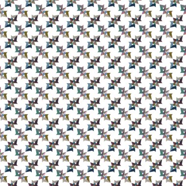 Geometrik şekilli kusursuz desen vektör çizimi