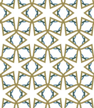 Geometrik şekilli kusursuz desen vektör çizimi