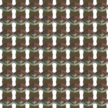 Geometrik şekilli kusursuz desen vektör çizimi