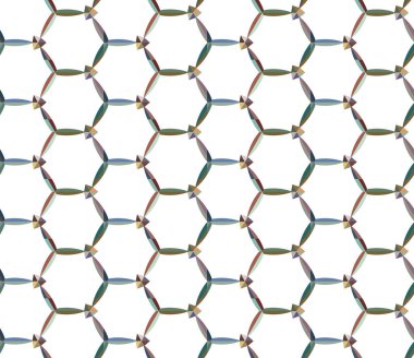 Soyut geometrik şekilli kusursuz desen