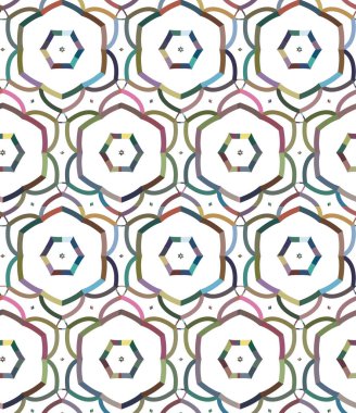 Tekrarlanan geometrik şekilli kusursuz desen, vektör illüstrasyonuName