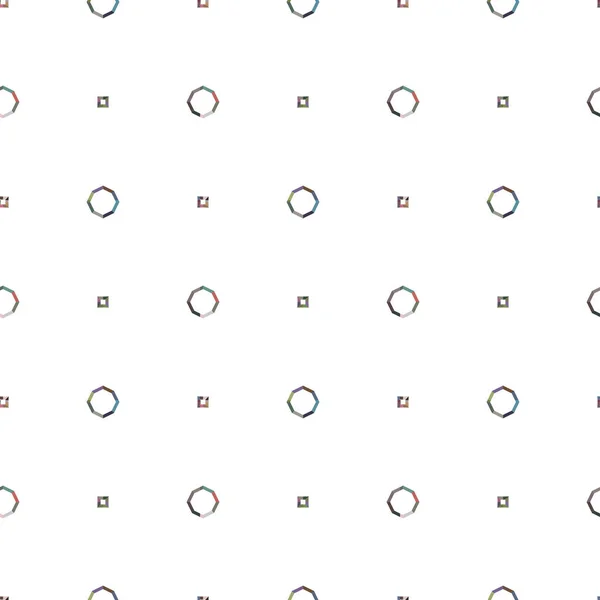 Naadloos Patroon Met Geometrische Herhaalde Vormen Vectorillustratie — Stockvector