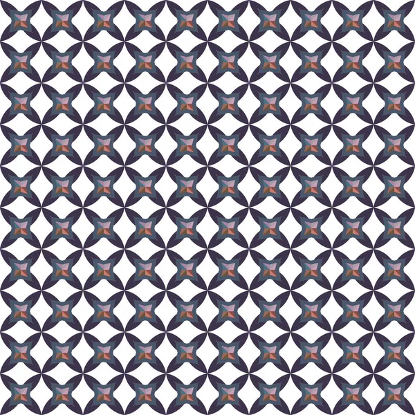 Seamless Pattern Geometric Repeated Shapes Vector Illustration — Stock Vector