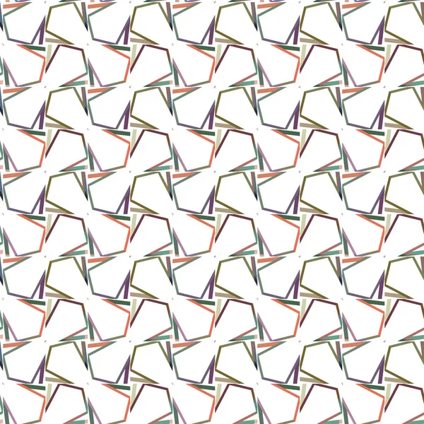 Abstrakte Nahtlose Geometrische Muster Illustration Hintergrund — Stockvektor