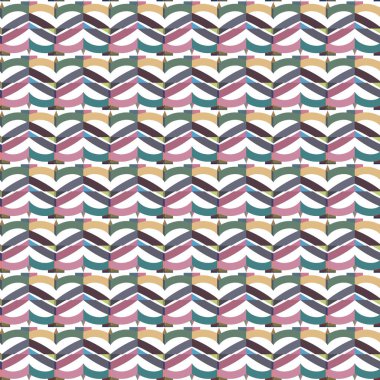 Geometrik şekilli kusursuz desen vektör çizimi