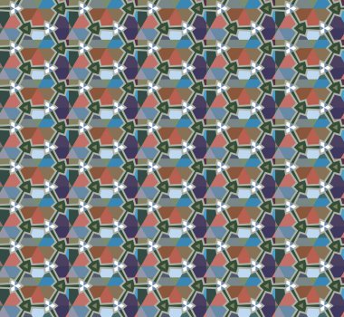 Soyut geometrik şekilli kusursuz desen
