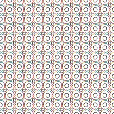 Geometrik şekilli kusursuz desen vektör çizimi