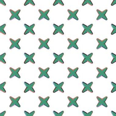 Geometrik şekilli kusursuz desen vektör çizimi