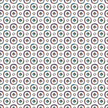 Geometrik şekilli kusursuz desen vektör çizimi