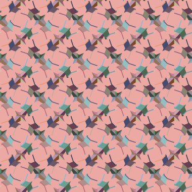 Geometrik şekilli kusursuz desen vektör çizimi