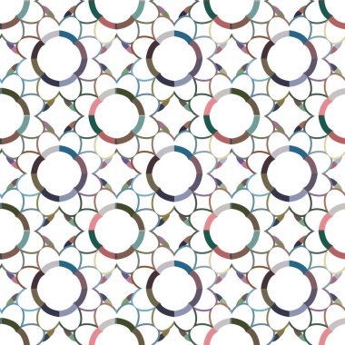 Geometrik şekilli kusursuz desen vektör çizimi