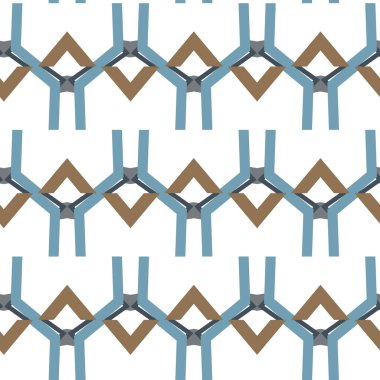 Geometrik şekilli kusursuz desen vektör çizimi