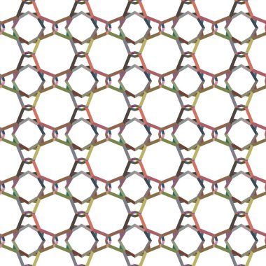 Geometrik şekilli kusursuz desen vektör çizimi
