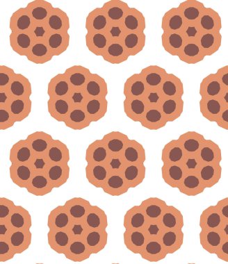 Geometrik şekilli kusursuz desen vektör çizimi