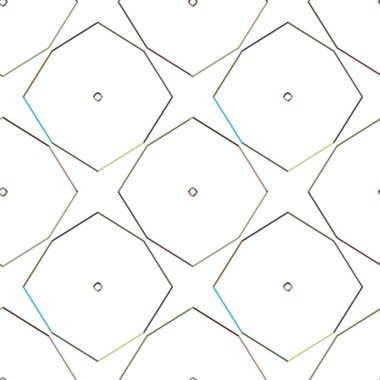 farklı geometrik şekillere sahip soyut, pürüzsüz desensiz vektör çizimi