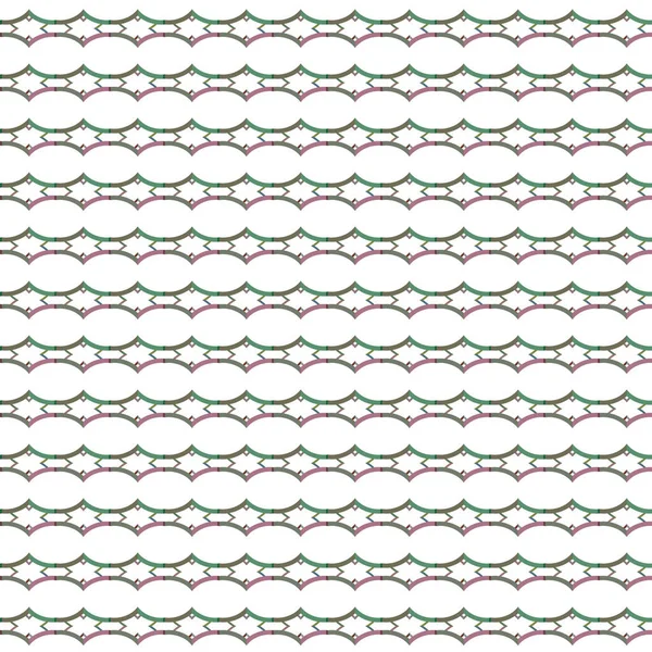 Sömlöst Mönster Med Geometriska Former Vektor Illustration — Stock vektor