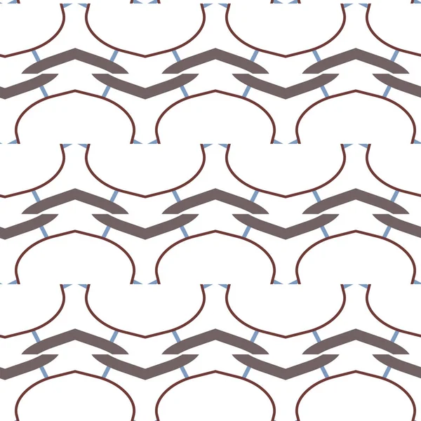 Patrón Sin Costura Con Formas Geométricas Repetidas Ilustración Vectorial — Vector de stock