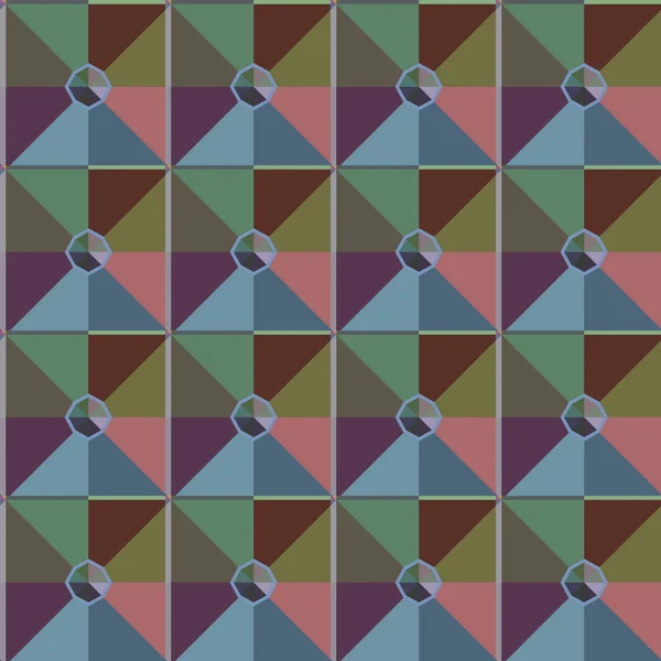 Naadloos Geometrisch Ornamentspatroon Abstracte Achtergrond — Stockvector