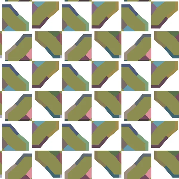 Абстрактний Безшовний Геометричний Візерунок Ілюстрація Фон — стоковий вектор