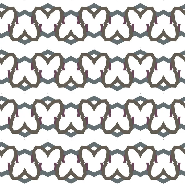 Nahtloses Muster Mit Geometrisch Wiederholten Formen Vektorillustration — Stockvektor