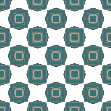 Geometrik şekilli kusursuz desen vektör çizimi