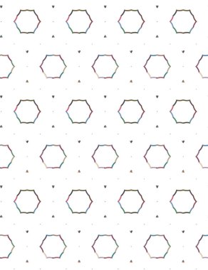 Geometrik şekilli kusursuz desen vektör çizimi