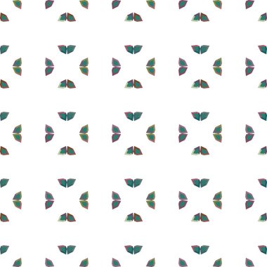 farklı geometrik şekillere sahip soyut, pürüzsüz desensiz vektör çizimi