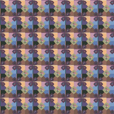 Soyut geometrik şekilli kusursuz desen