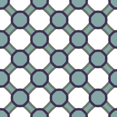 Geometrik şekilli kusursuz desen vektör çizimi