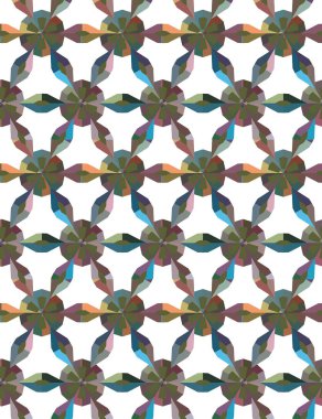 Tekrarlanan geometrik şekilli kusursuz desen, vektör illüstrasyonuName