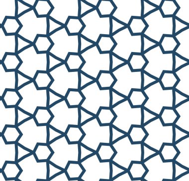 Geometrik şekilli kusursuz desen vektör çizimi