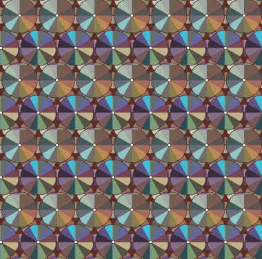 Geometrik şekilli kusursuz desen vektör çizimi