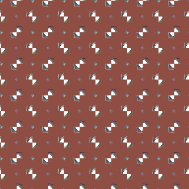 Tekrarlanan geometrik şekilli kusursuz desen, vektör illüstrasyonuName