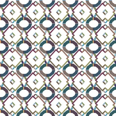 Geometrik şekilli kusursuz desen vektör çizimi