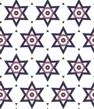 Tekrarlanan geometrik şekilli kusursuz desen, vektör illüstrasyonuName