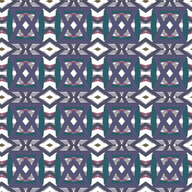 Geometrik şekilli kusursuz desen vektör çizimi