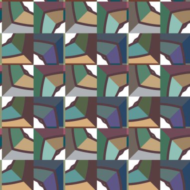 Kusursuz şablon, soyut duvar kağıdı, vektör illüstrasyonu 