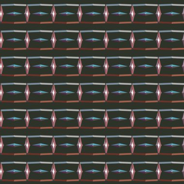 Geometrik şekilli kusursuz desen vektör çizimi