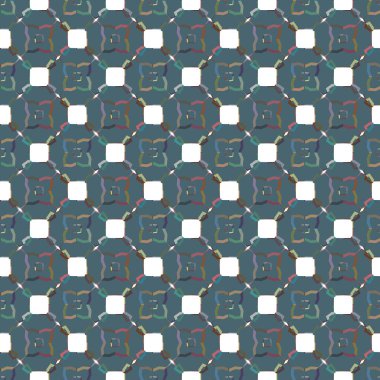 Geometrik şekilli kusursuz desen vektör çizimi