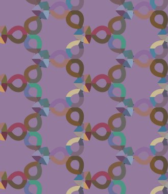 Geometrik şekilli kusursuz desen vektör çizimi