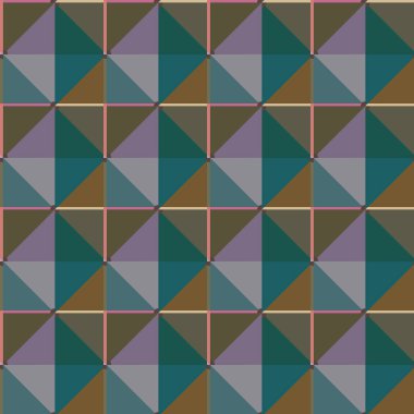 Geometrik şekilli kusursuz desen vektör çizimi