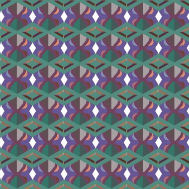 Tekrarlanan geometrik şekilli kusursuz desen, vektör illüstrasyonuName