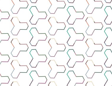 Soyut geometrik şekilli kusursuz desen