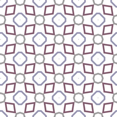 Tekrarlanan geometrik şekilli kusursuz desen, vektör illüstrasyonuName