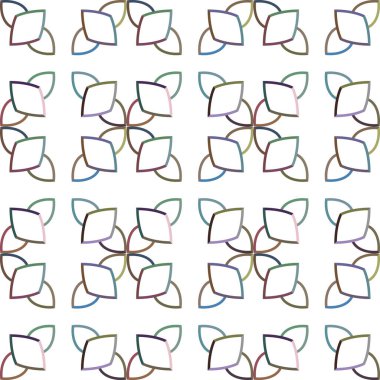 Soyut geometrik şekilli kusursuz desen