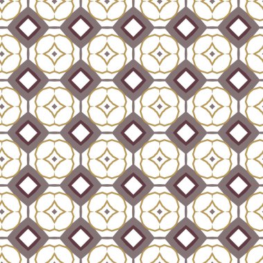 farklı geometrik şekillere sahip soyut, pürüzsüz desensiz vektör çizimi