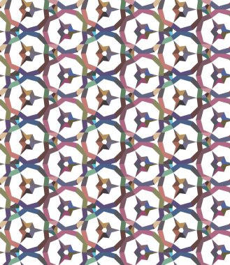 Geometrik şekilli kusursuz desen vektör çizimi