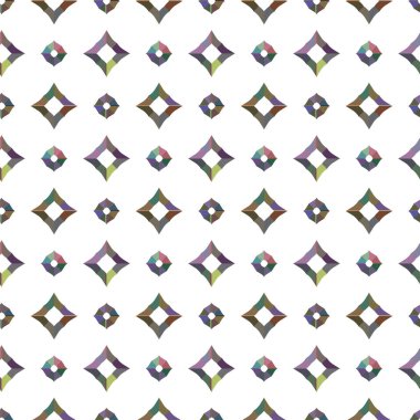 Geometrik şekilli kusursuz desen vektör çizimi